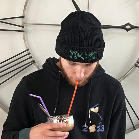 Black Toast Logo Beanie