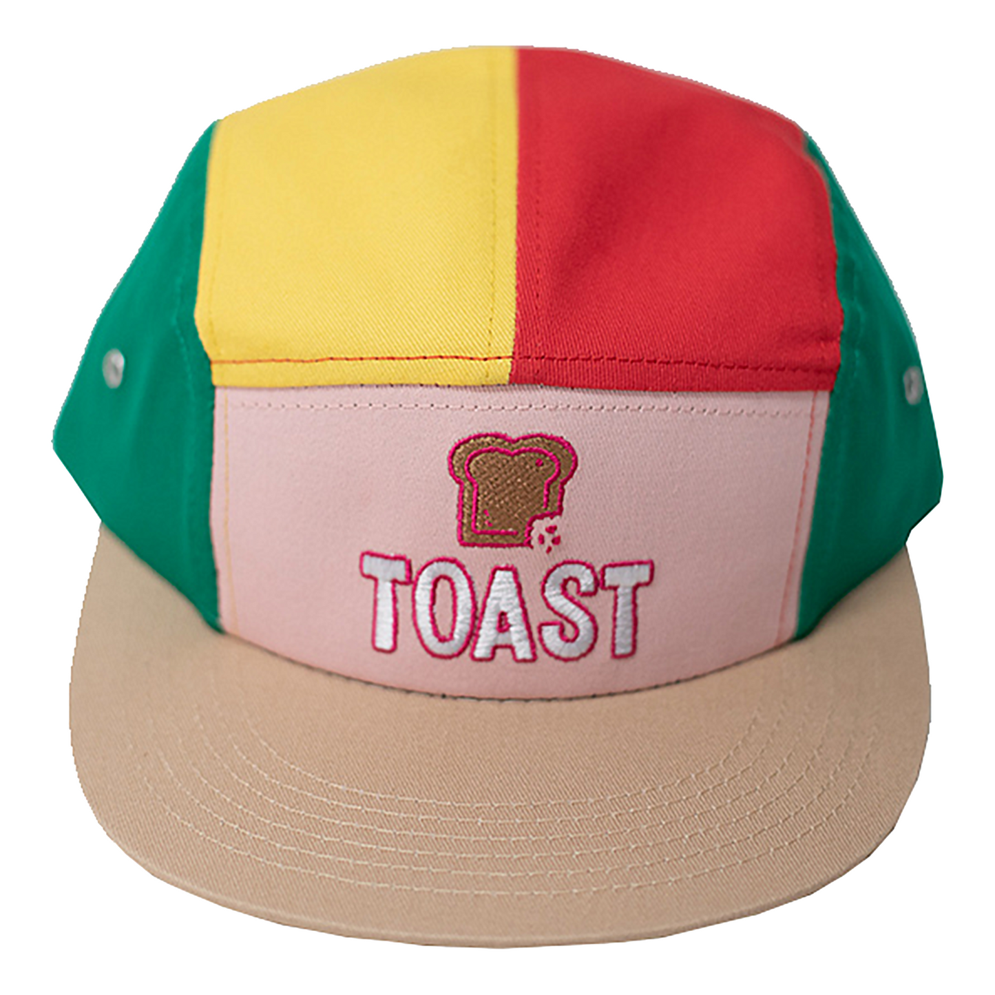 Multicolor Toast Logo 5 Panel Hat
